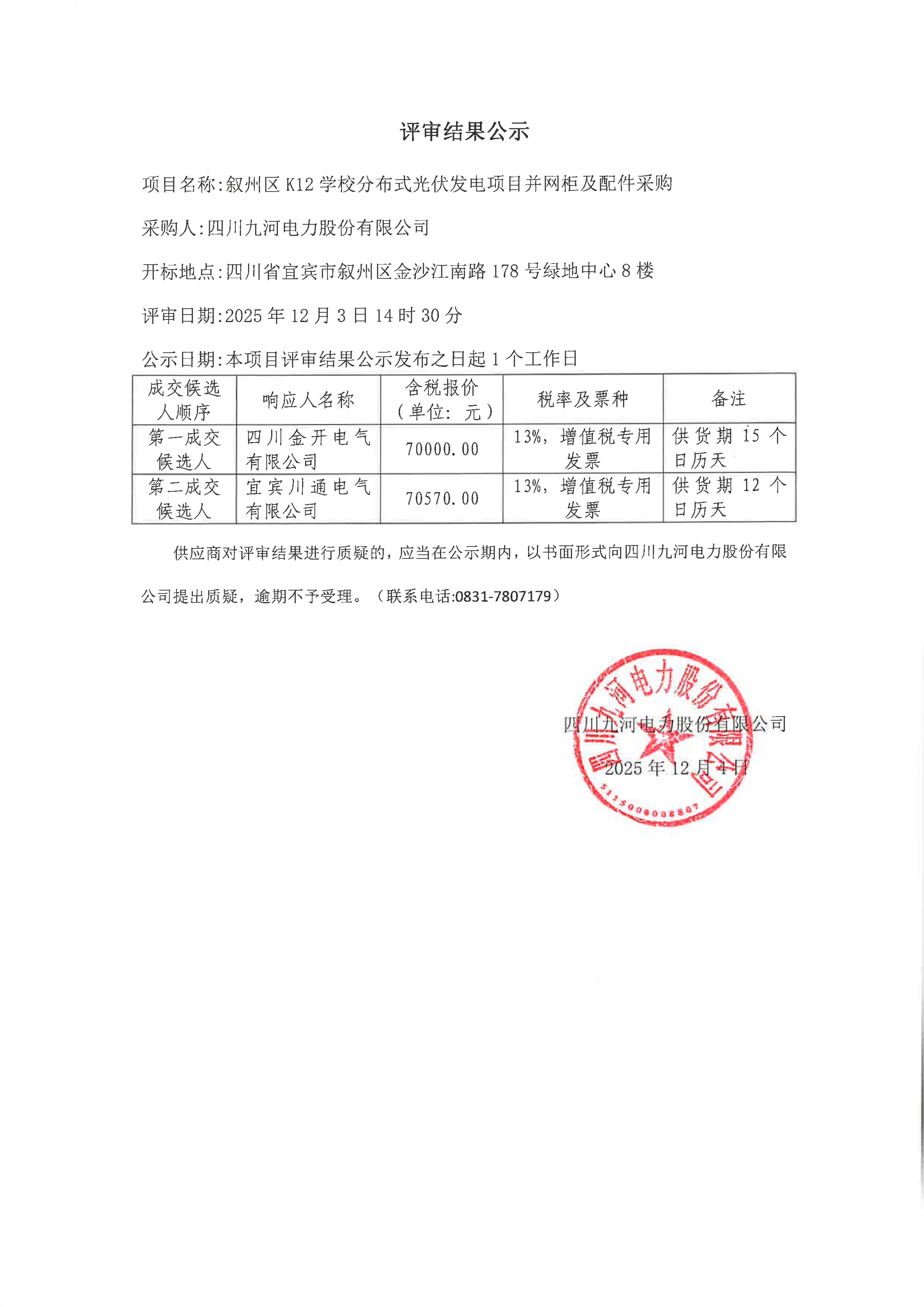 K12学校光伏项目并网柜采购结果公示_01 K12学校光伏项目并网柜采购结果公示_01